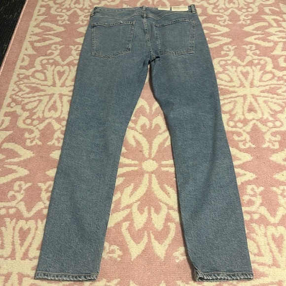 NWT AGOLDE - SOPHIE MID RISE ANKLE in Coastal - Picture 8 of 12